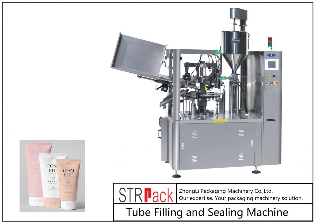 Stroj na plnenie a uzatváranie plastových rúr SFS-100